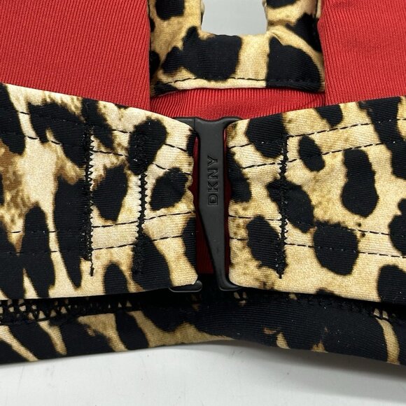 DKNY Jaguar Size XXL 2-Piece Leopard Print Bikini Set w/Removable Straps NWT - Picture 8 of 11